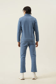 Bonded fleece hosiery zipper
