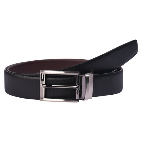Reversible Black & Coffee Genuine Leather Belt