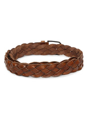 Braided signature Leather Belt