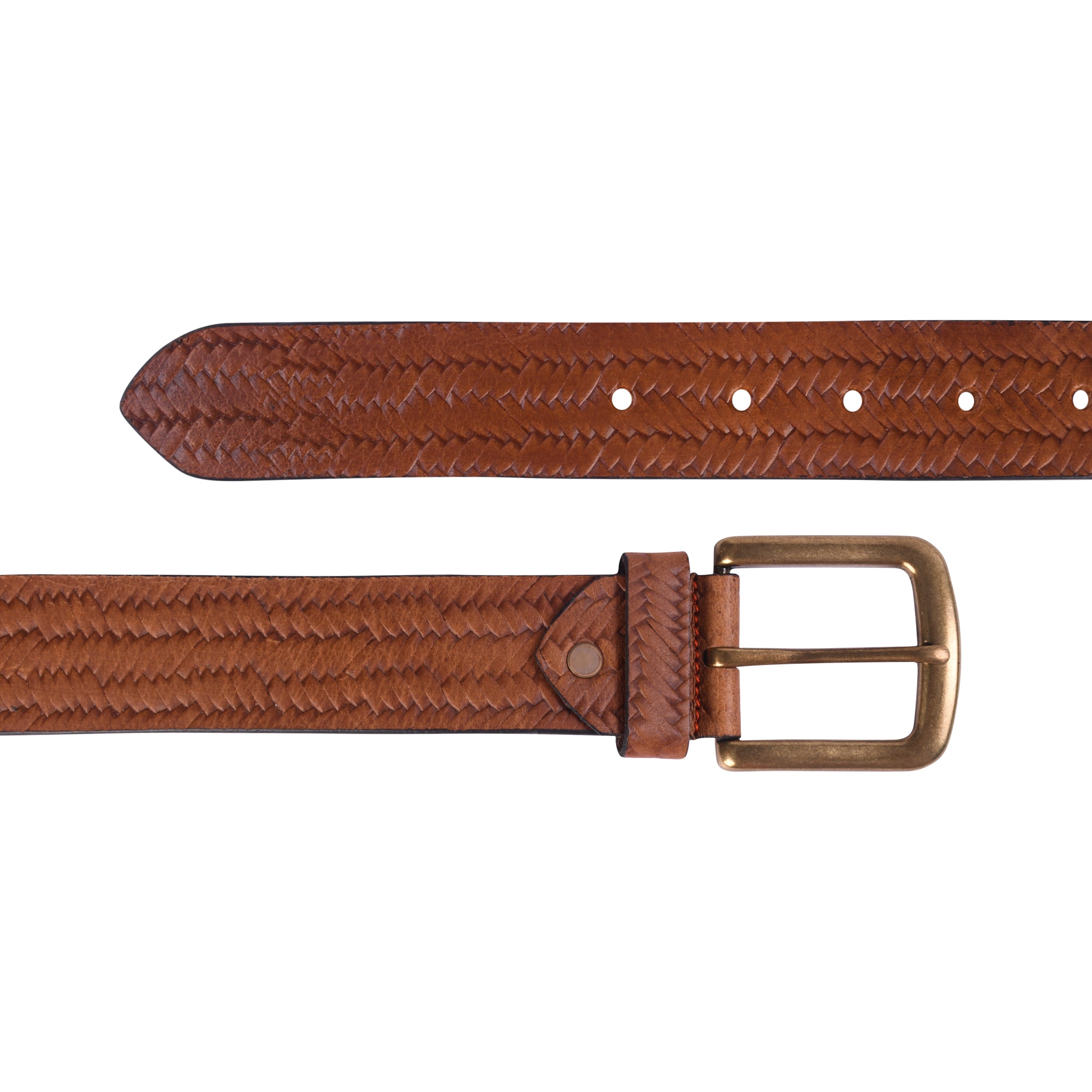 Russet Brown Genuine Leather Belt