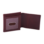 Coffee Three Fold Genuine Leather Wallet