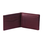 Coffee Three Fold Genuine Leather Wallet