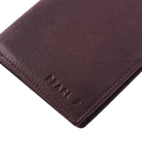 Coffee Two Fold CFC Zipped Genuine Leather Wallet