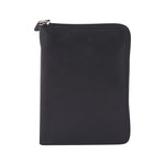 Black CFC Zipped Genuine Leather Wallet