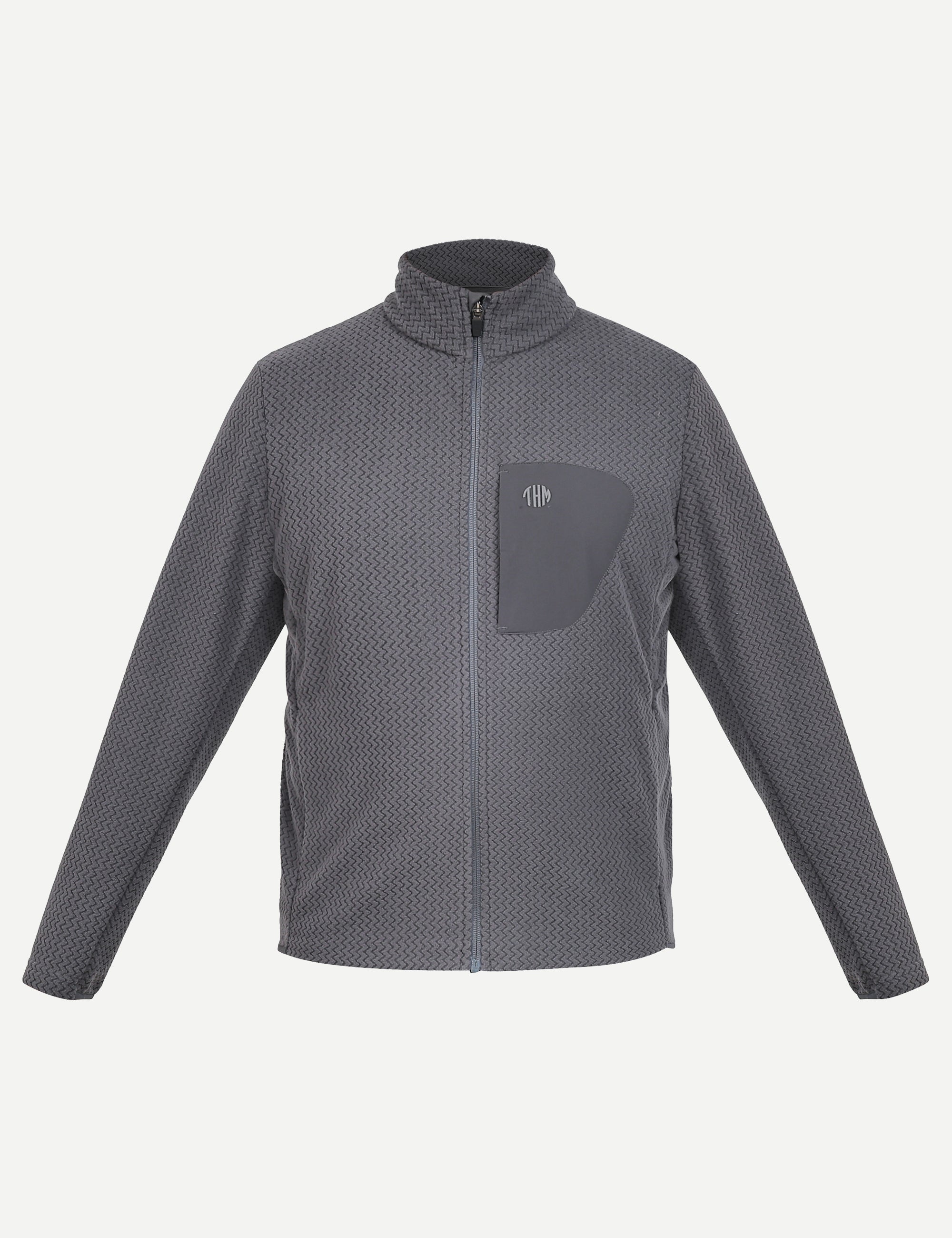 THM Wave Mobility Zipper 270 GSM Stretch Fleece, Grey