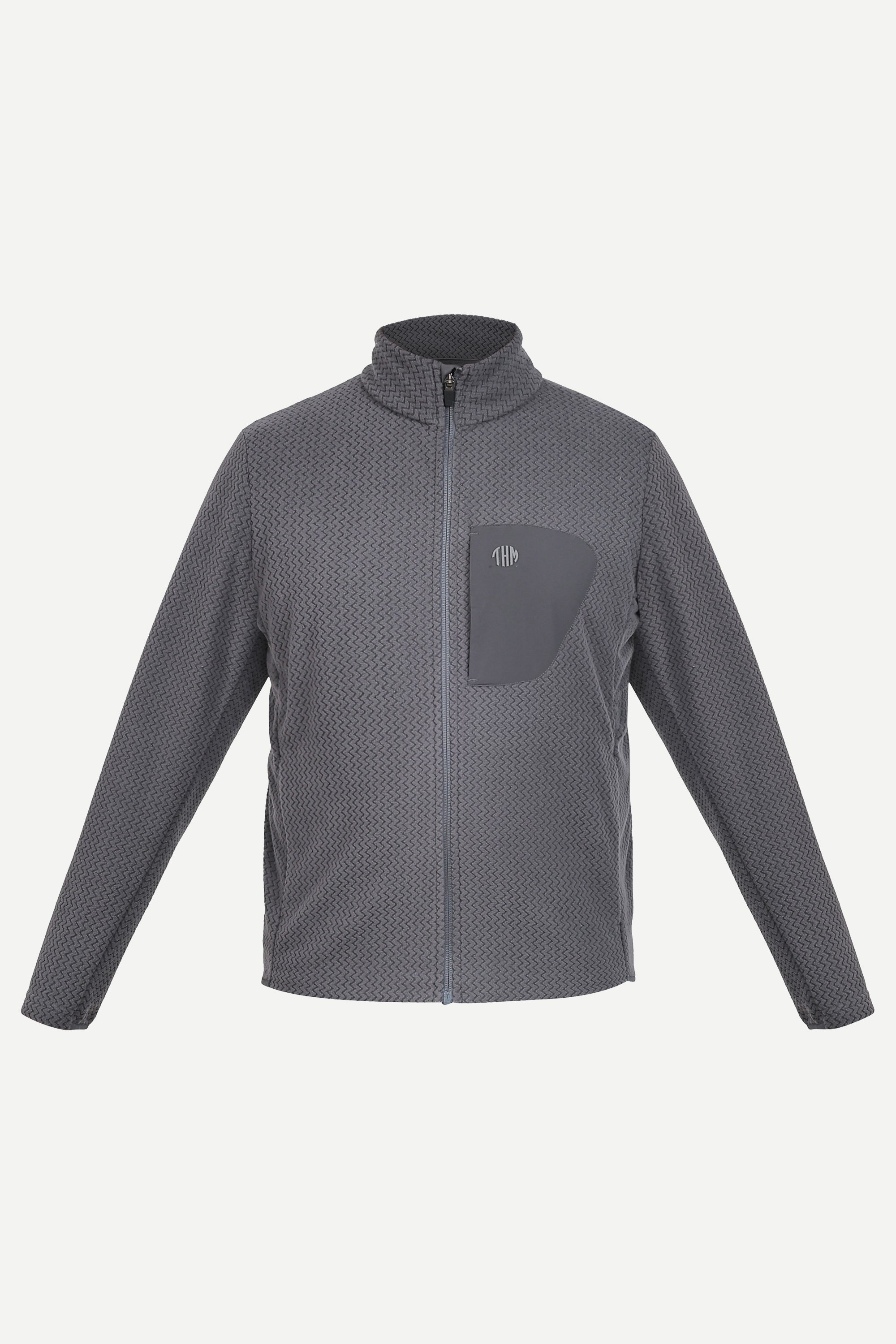 THM Wave Mobility Zipper 270 GSM Stretch Fleece, Grey
