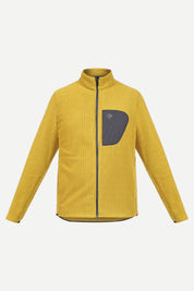 THM Wave Mobility Zipper 270 GSM Stretch Fleece, Mustard