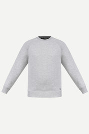 THM Crew Neck Sweatshirt Series IX in Grey Melange, front view
