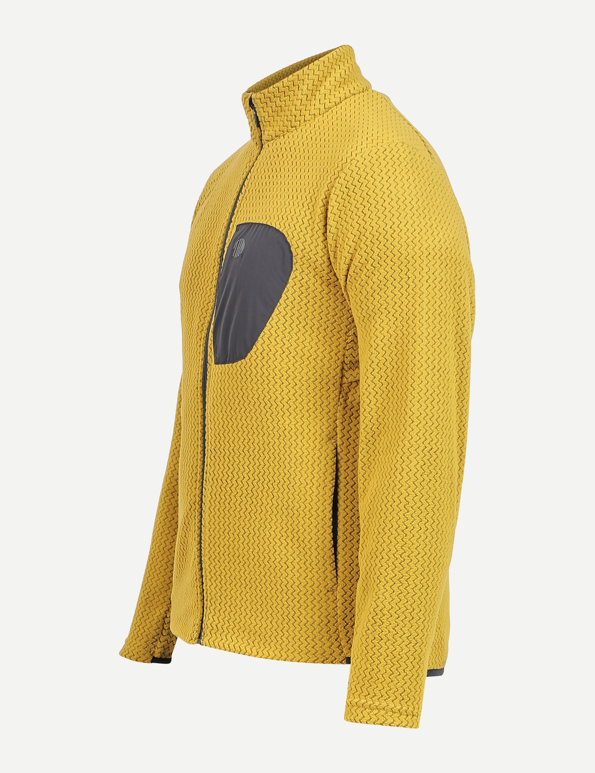 THM Wave Mobility Zipper 270 GSM Stretch Fleece, Mustard