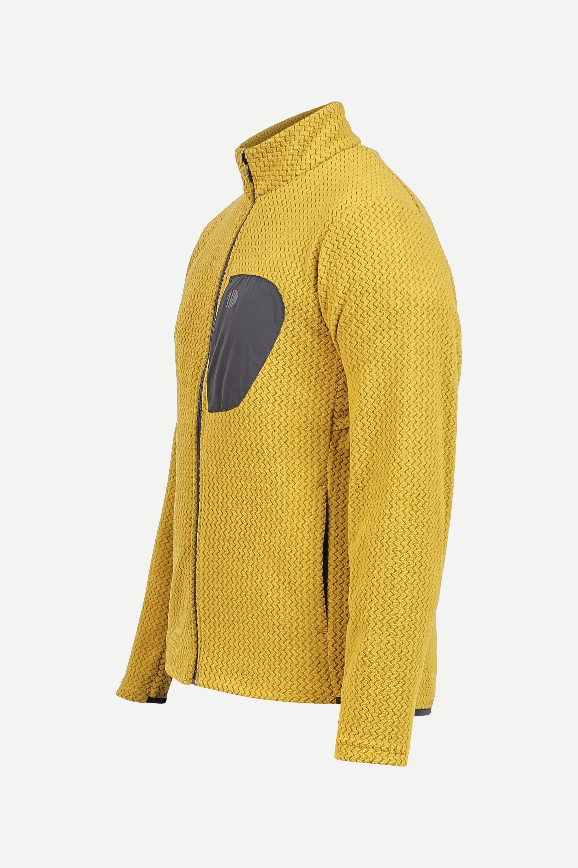 THM Wave Mobility Zipper 270 GSM Stretch Fleece, Mustard