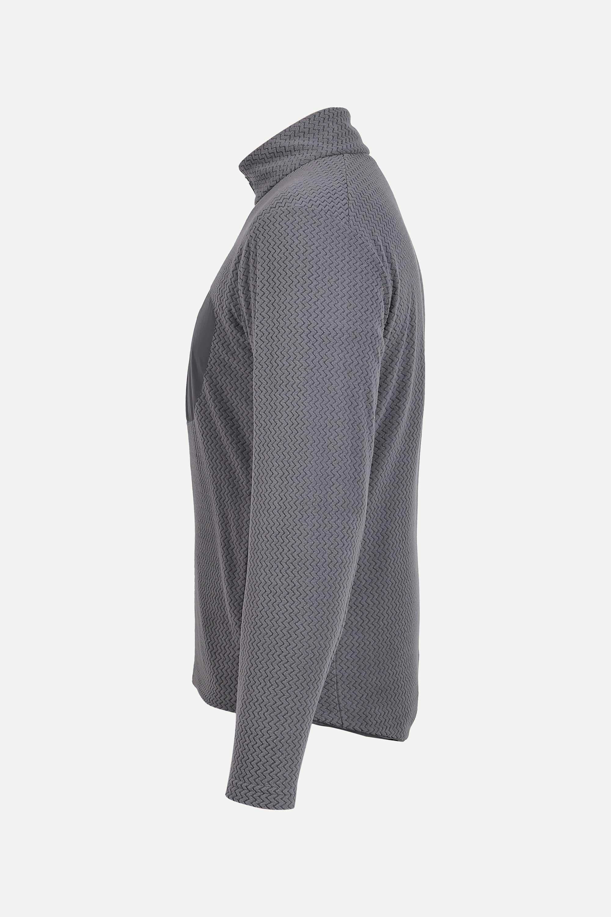 THM Wave Mobility Zipper 270 GSM Stretch Fleece, Grey