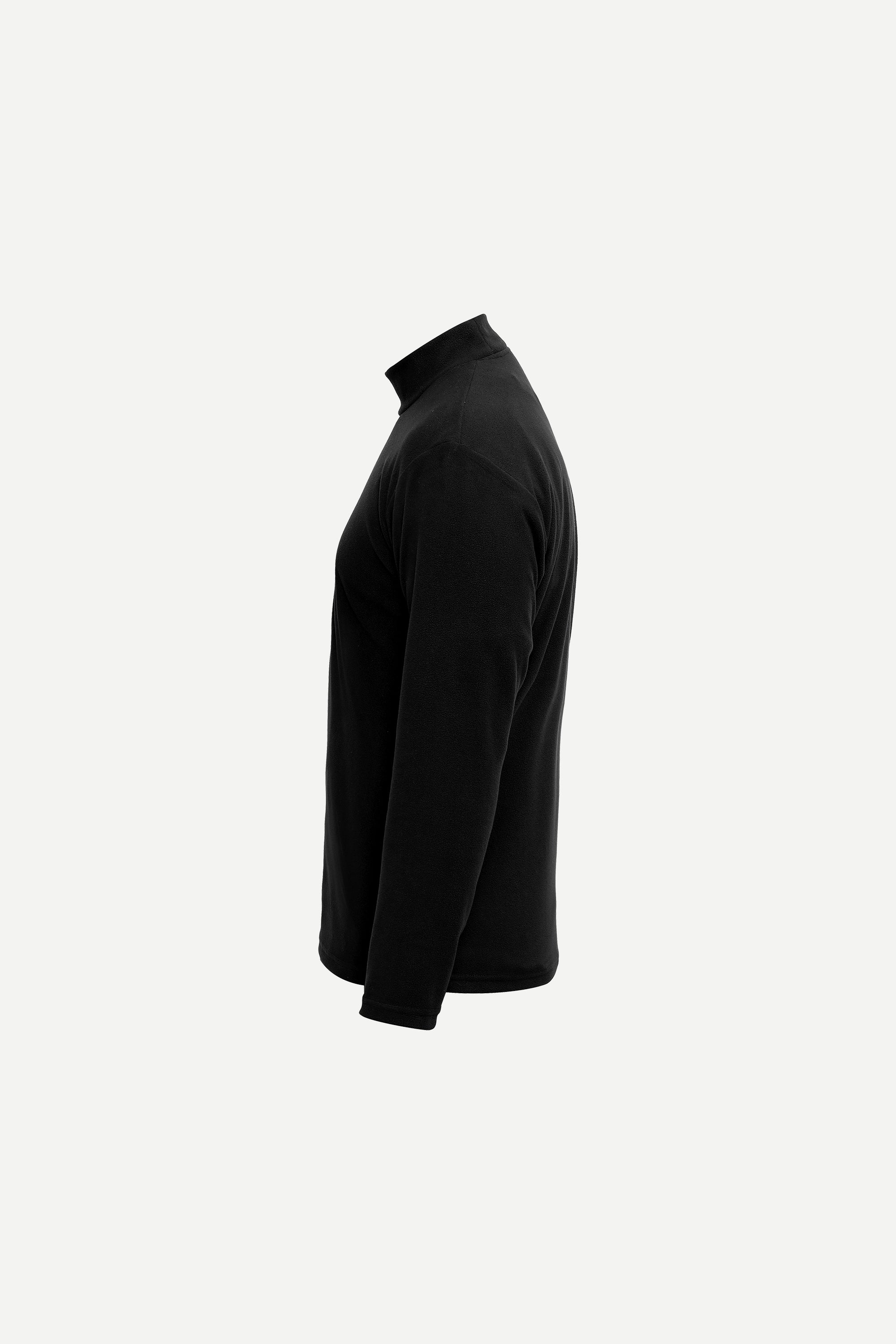 Black Fluidic™ T-Neck with 5.5 cm stretch T-neck collar