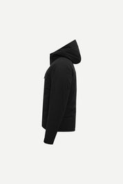 Black Mountain Series IX jacket, back view with attached hood