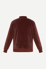 THM Corduroy Harrington Jacket, Wine, regular fit