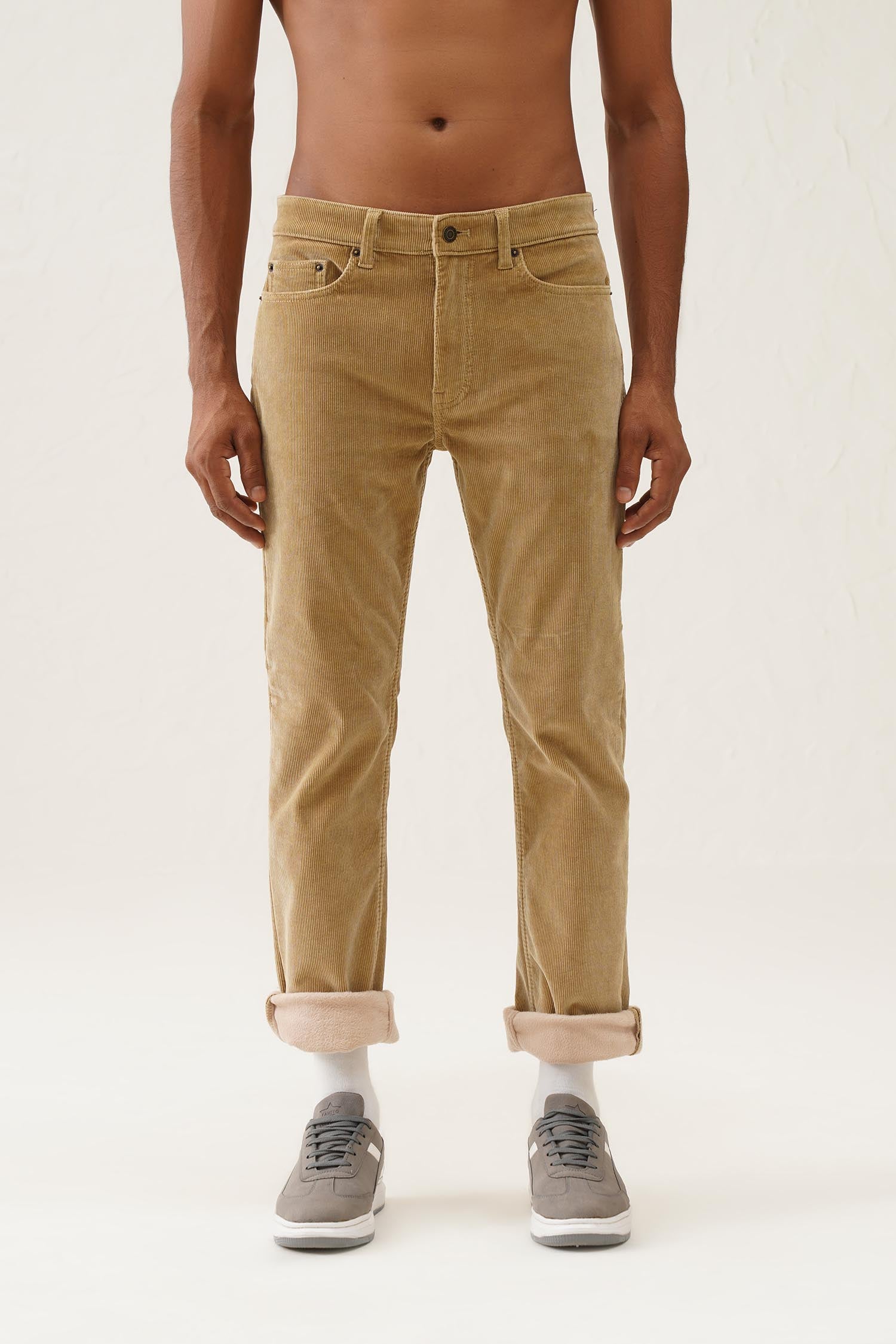 Bonded Corduroy Pants