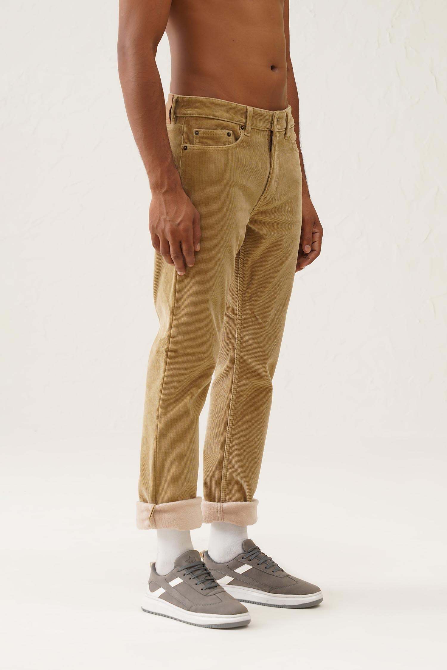 Bonded Corduroy Pants