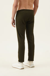 Bonded fleece hosiery track pants