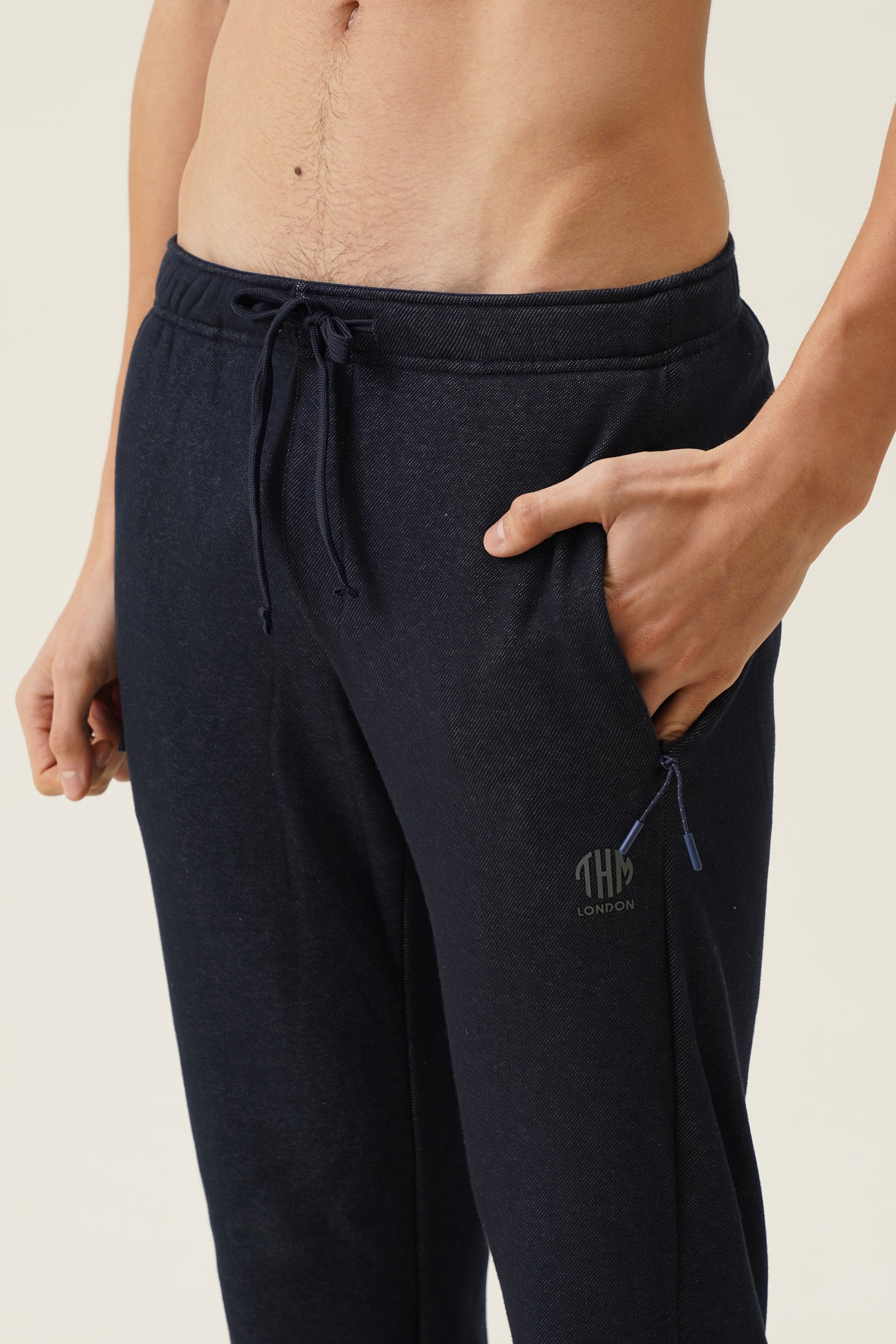 Bonded fleece hosiery track pants