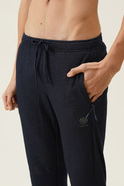 Bonded fleece hosiery track pants