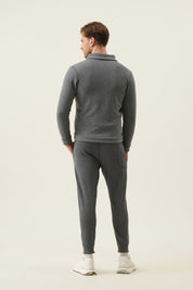 Bonded fleece hosiery zipper