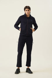 Bonded fleece hosiery track pants