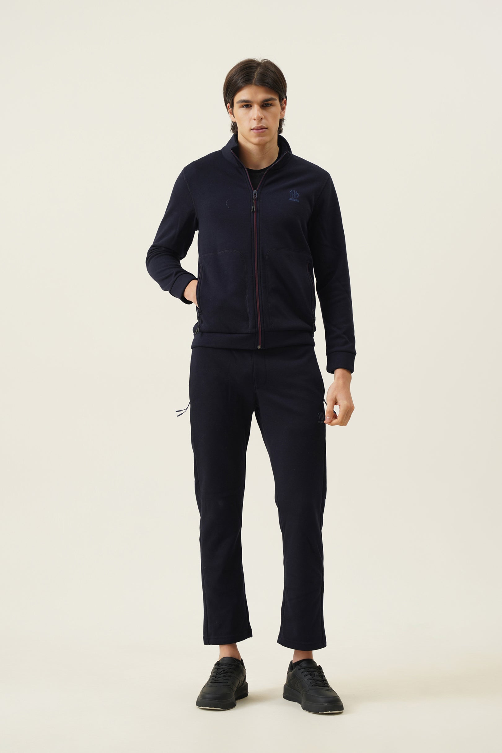 Bonded fleece hosiery track pants