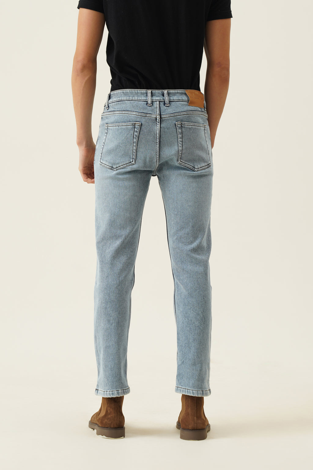 Fleece Denim Pants