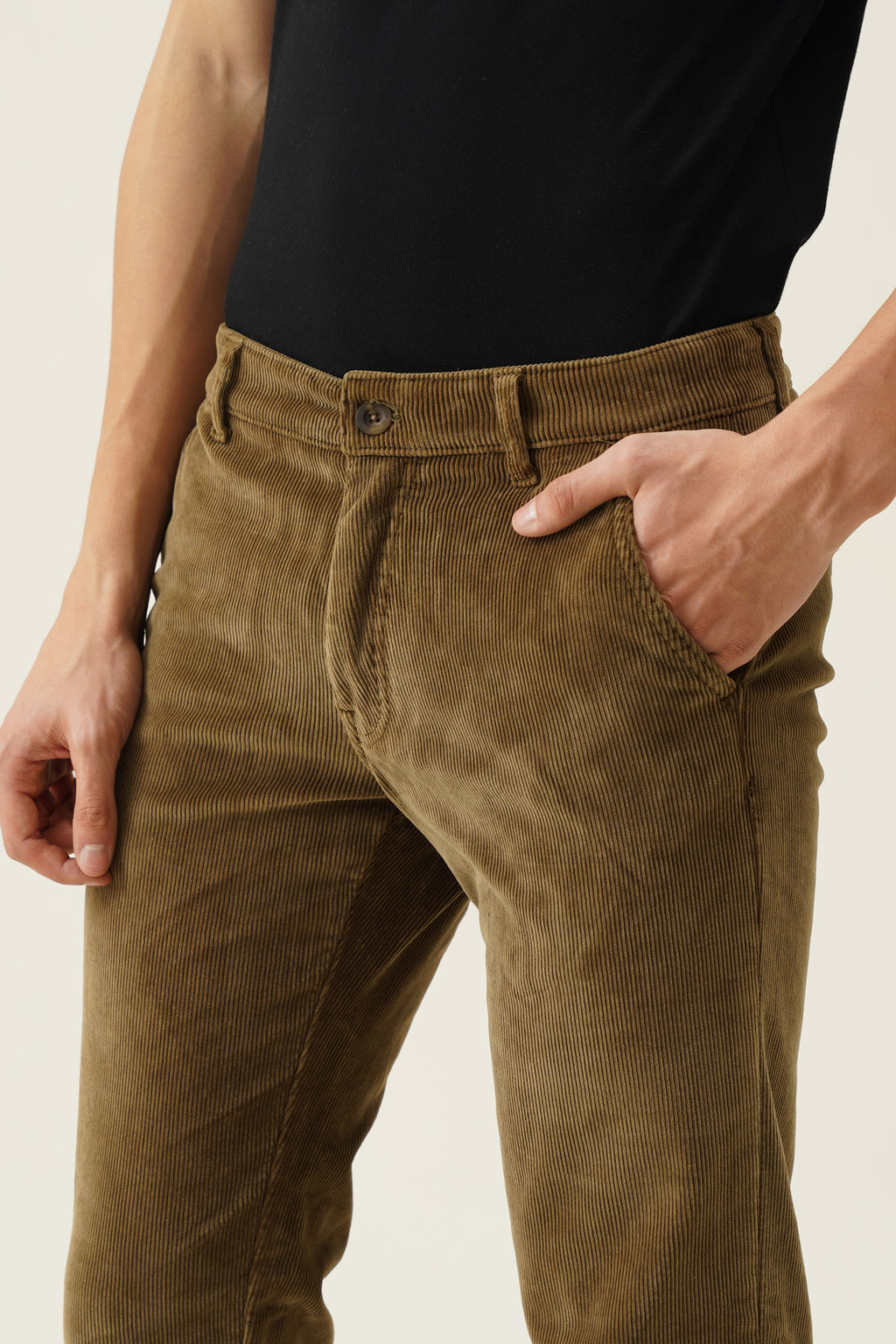 Fleece Corduroy Cross Pocket