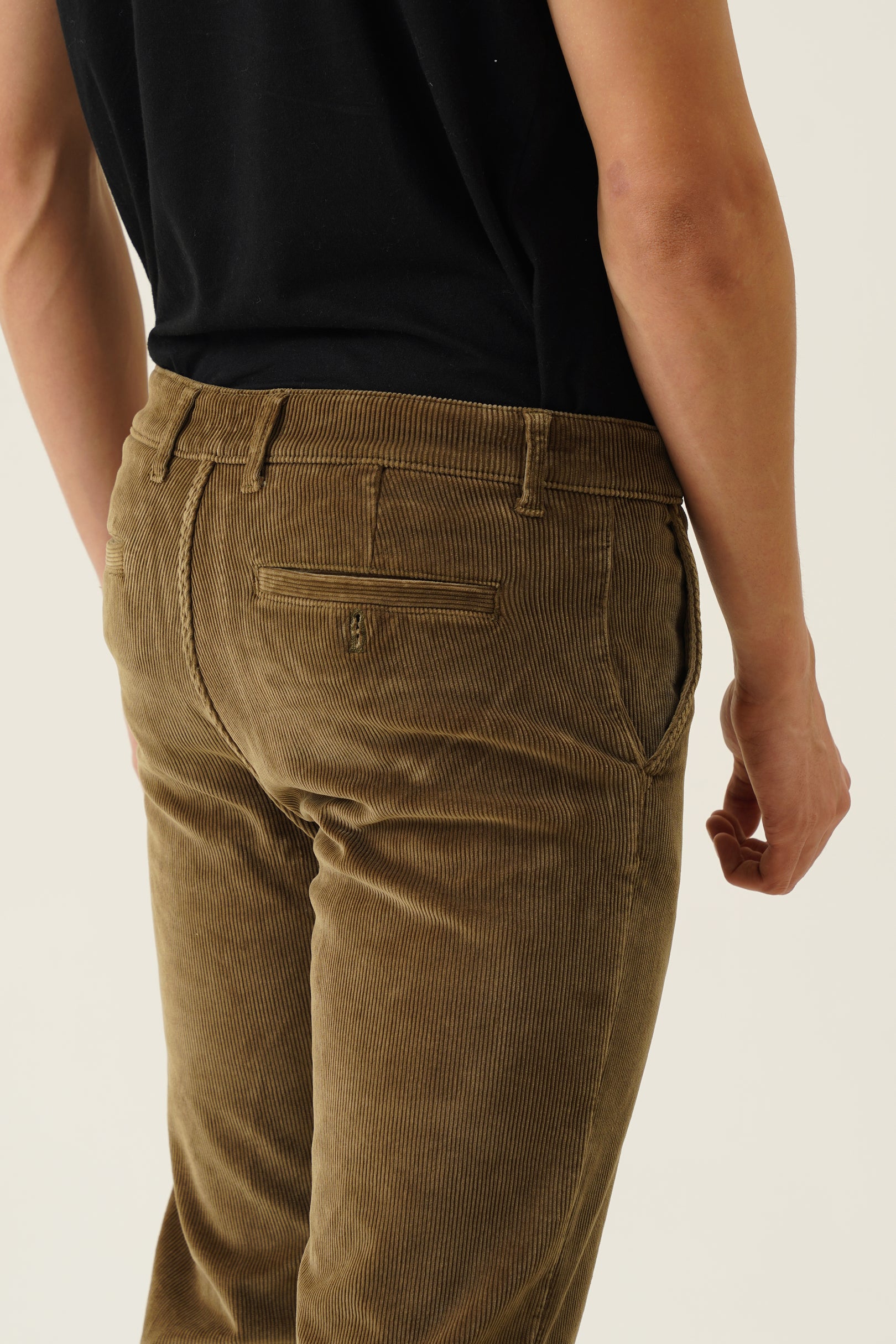 Fleece Corduroy Cross Pocket