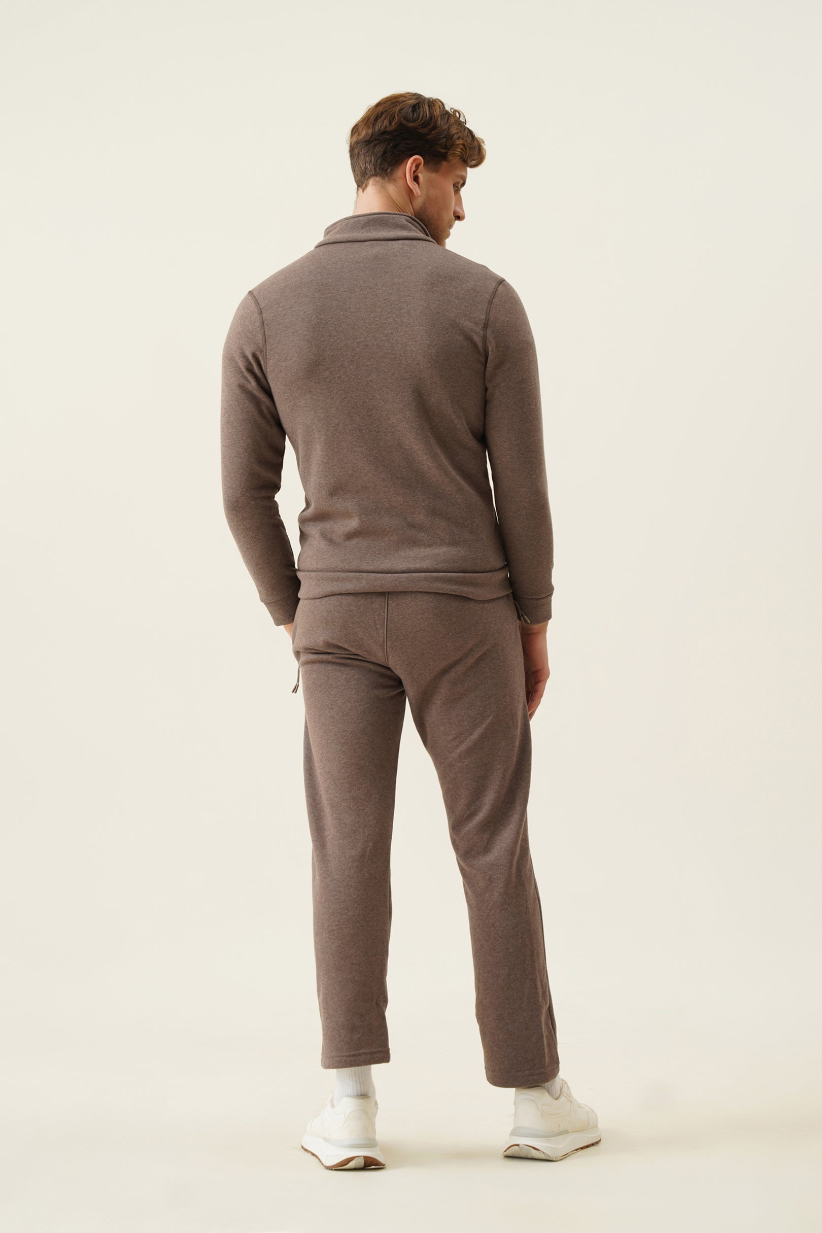 Bonded fleece hosiery zipper