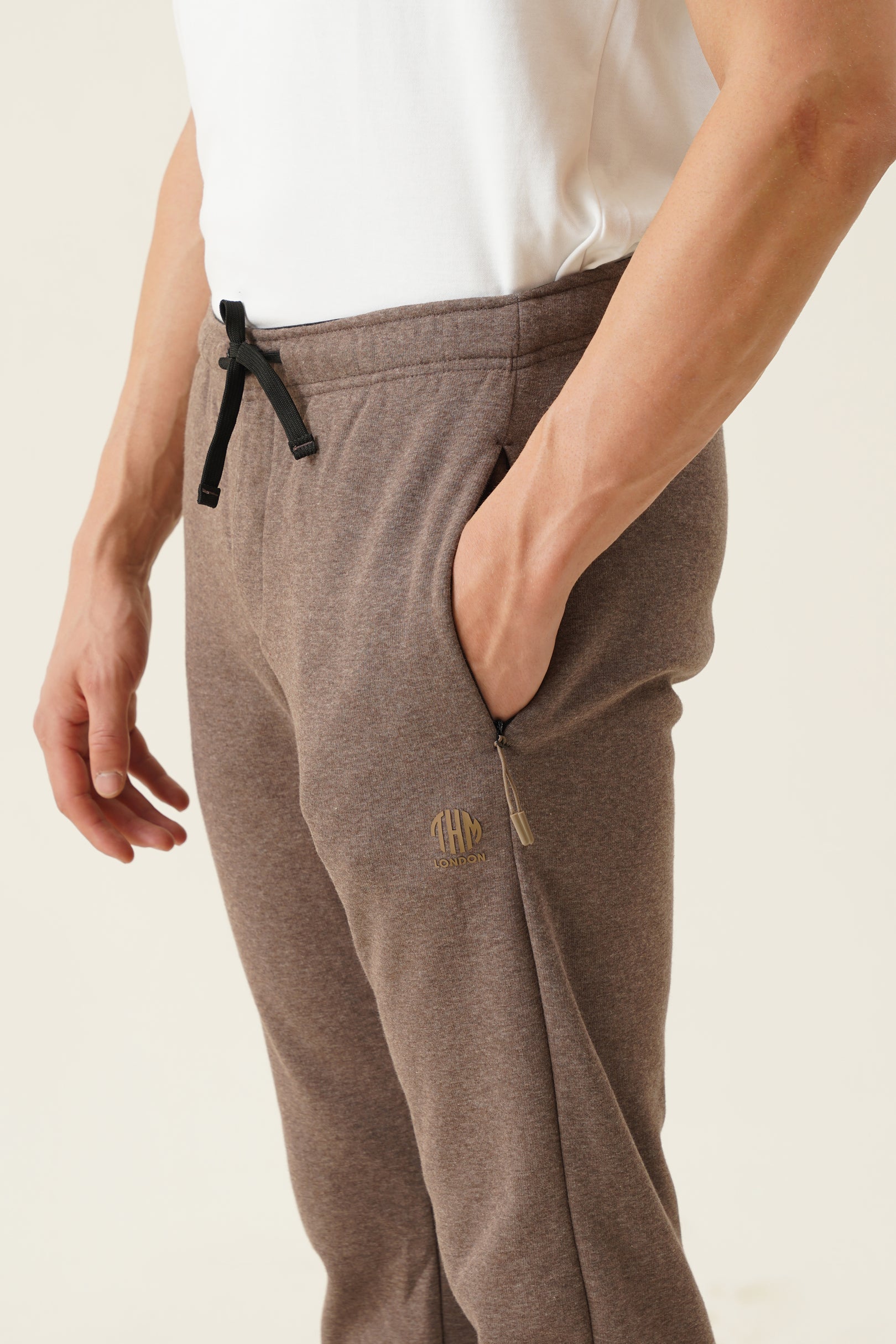 Bonded fleece hosiery track pants