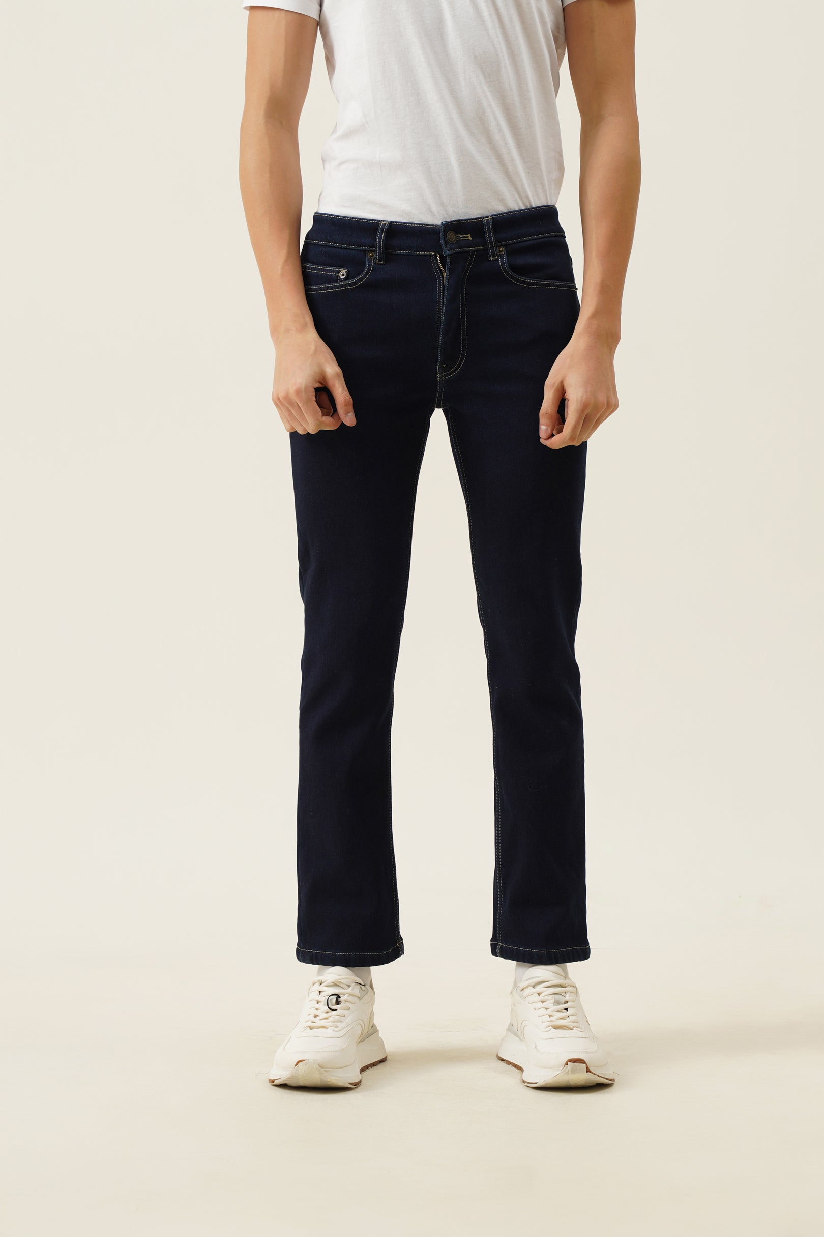 Fleece Denim Pants