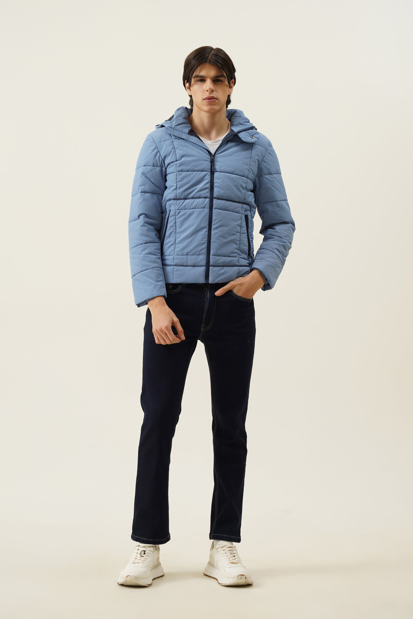 Fleece Denim Pants