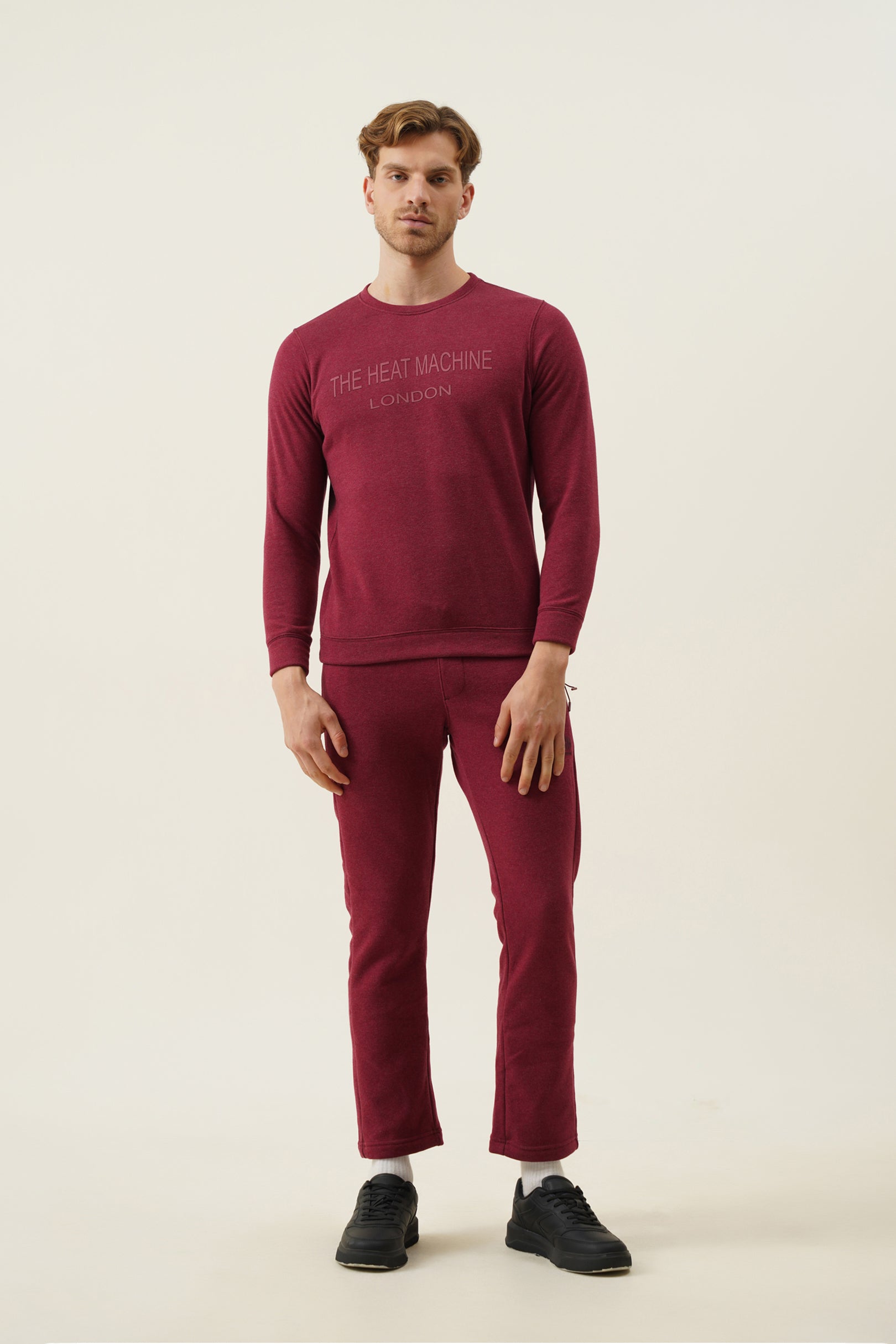 Bonded fleece hosiery track pants