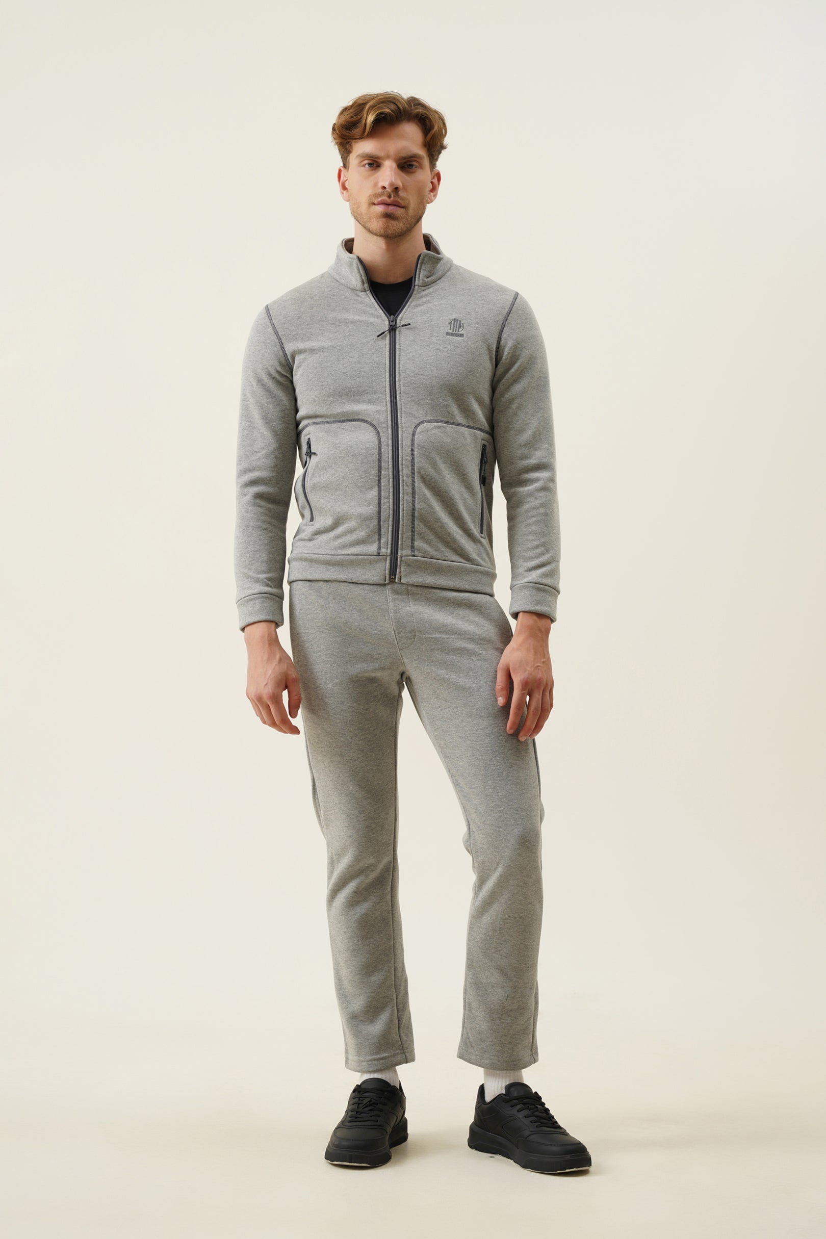 Bonded fleece hosiery track pants