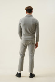 Bonded fleece hosiery zipper