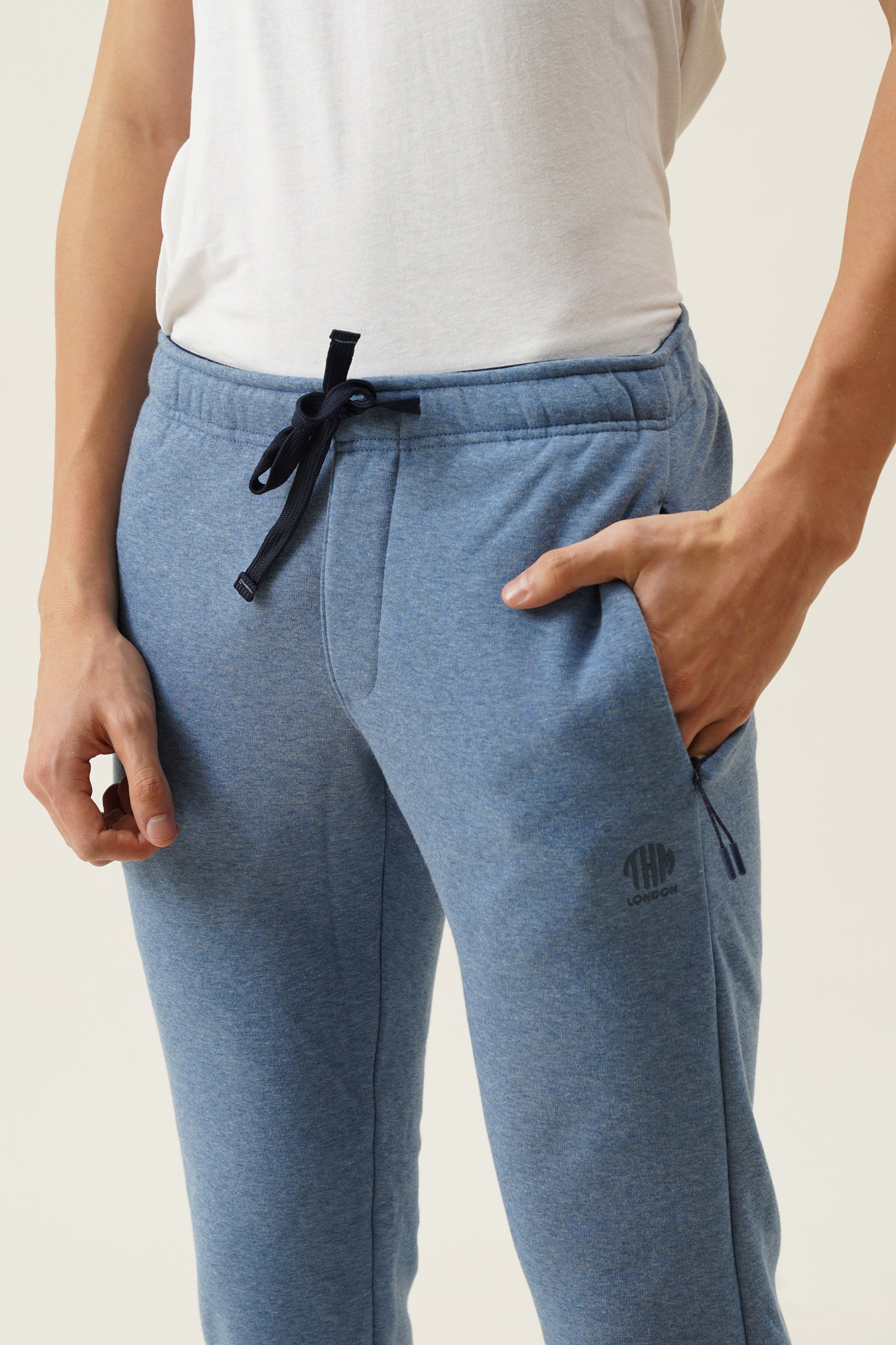 Bonded fleece hosiery track pants