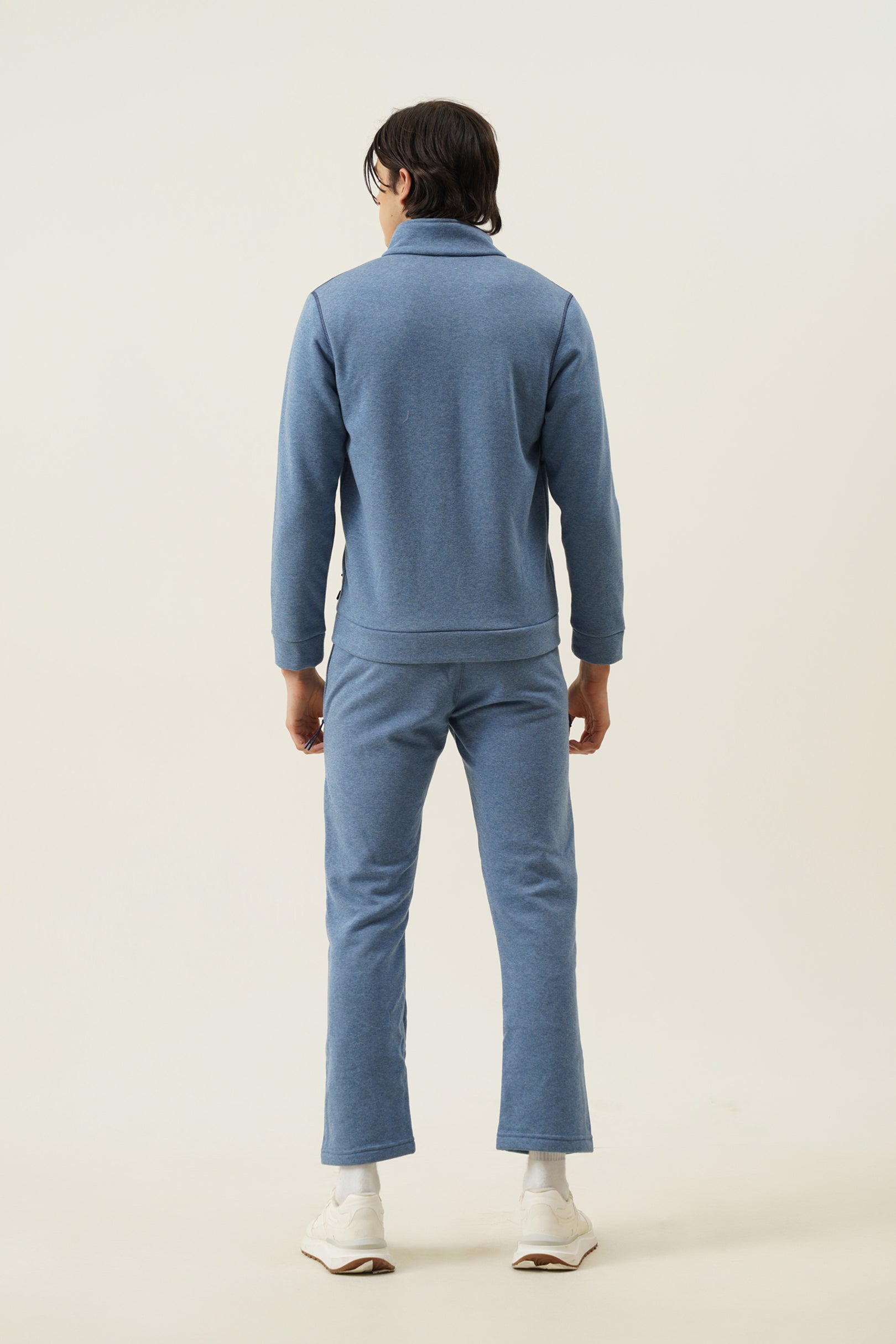 Bonded fleece hosiery zipper