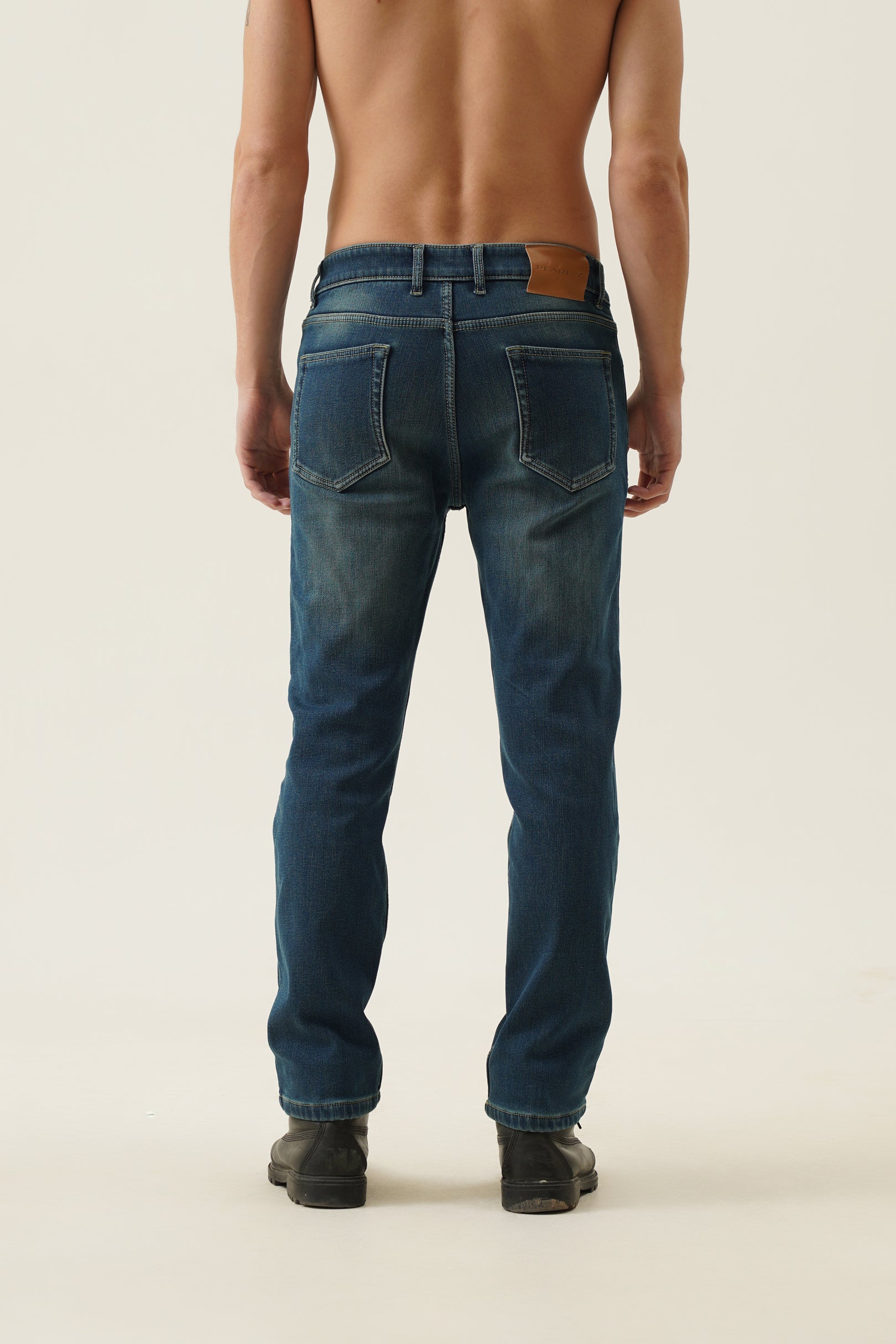 Fleece Denim Pants