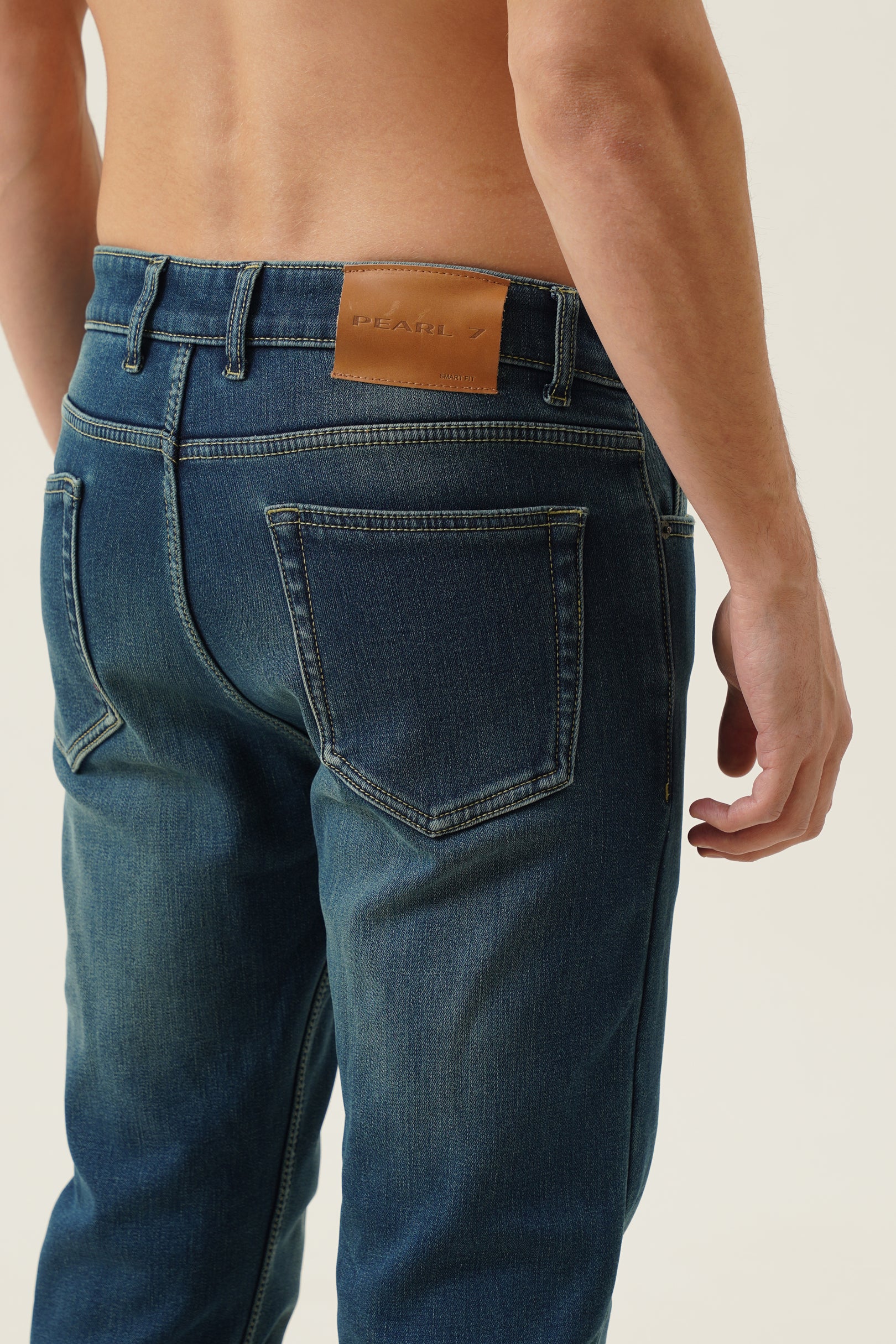 Fleece Denim Pants