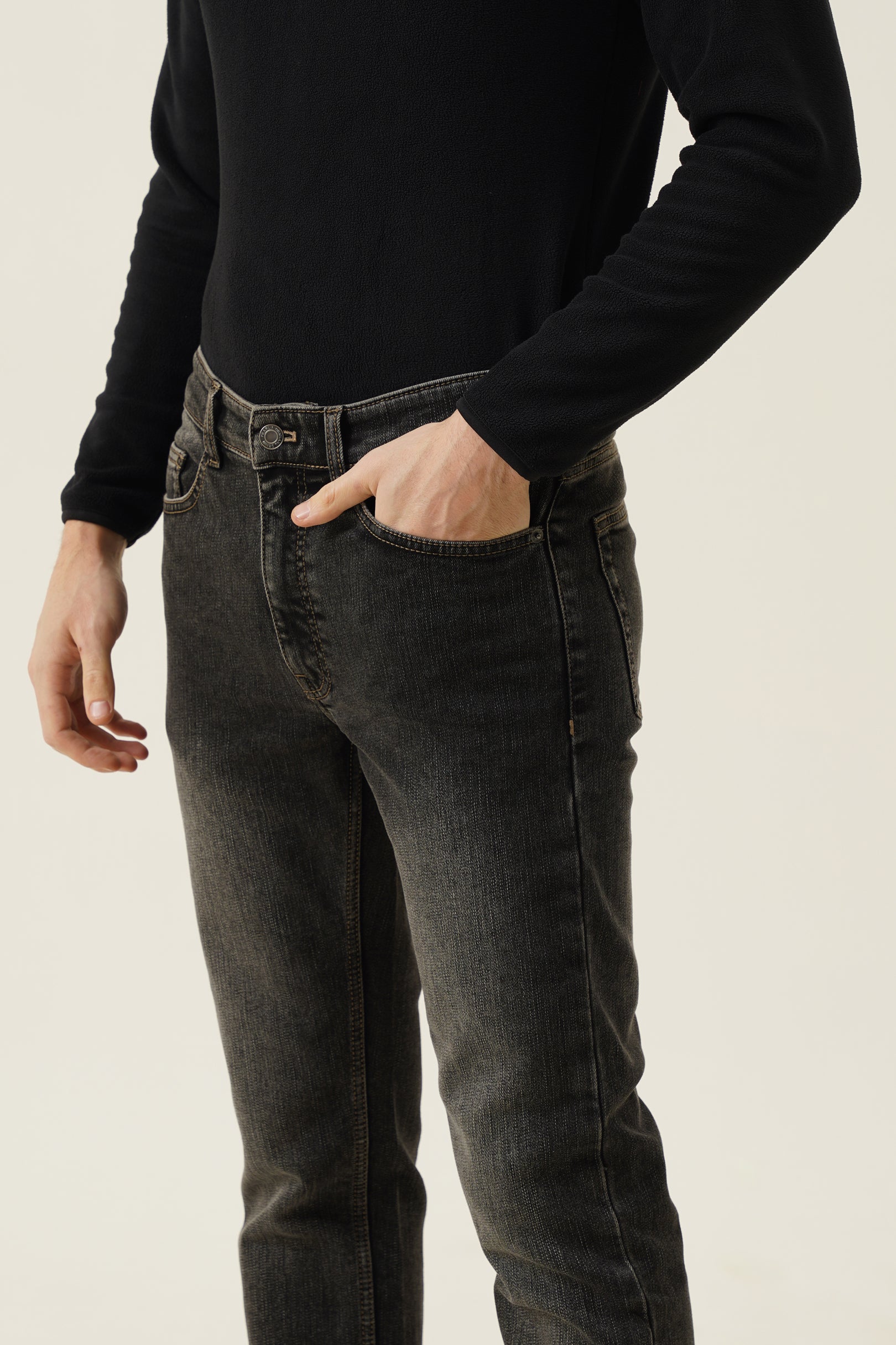 Inbuilt fleece Denim