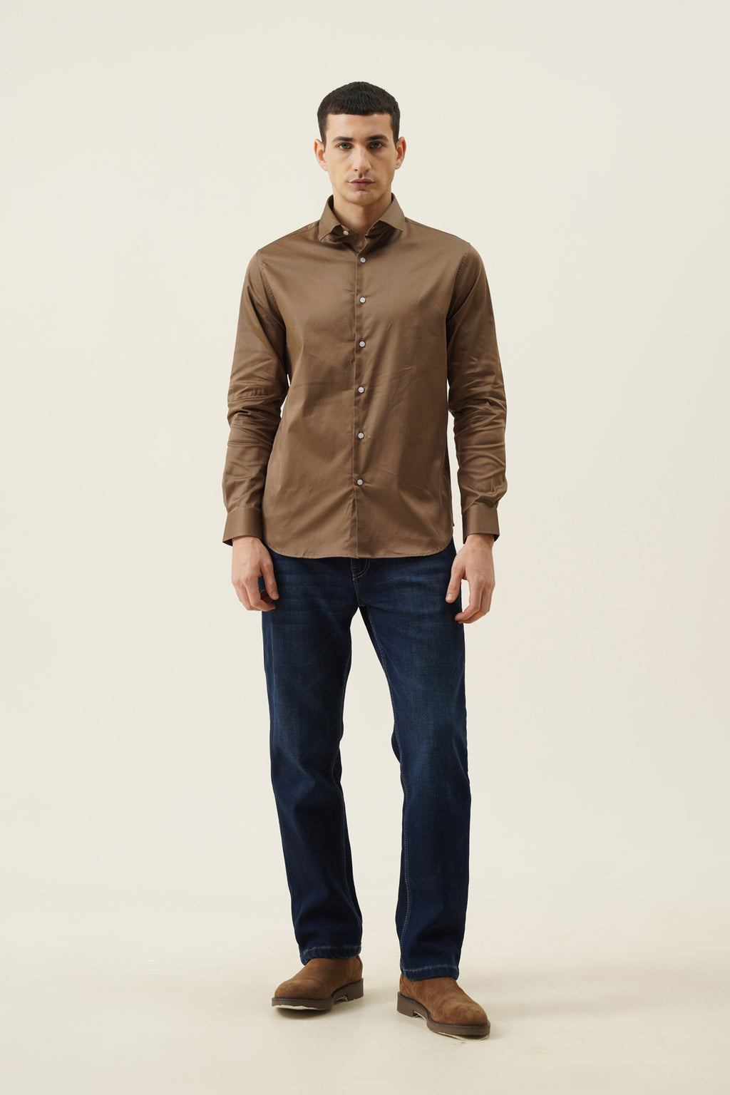 Fleece Denim Pants