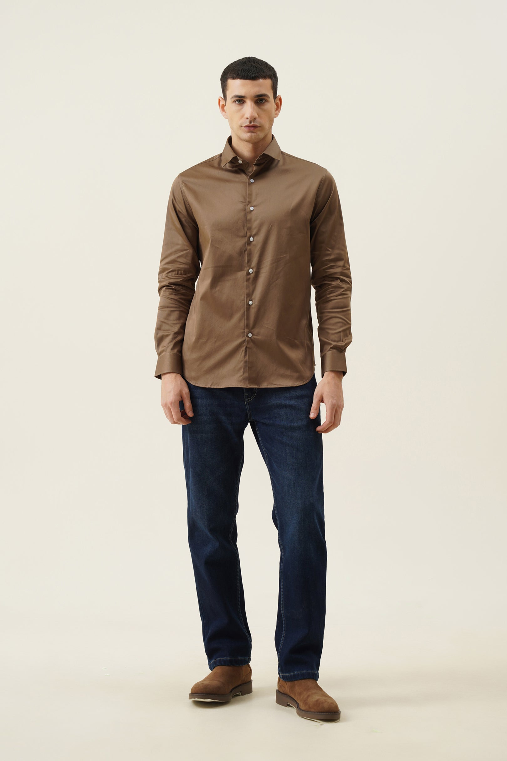Fleece Denim Pants