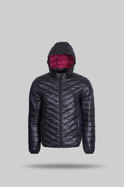 Detachable hood quilted jacket