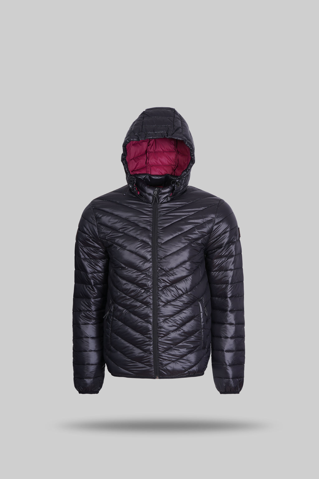 Detachable hood quilted jacket