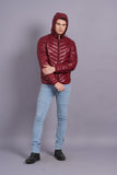 Detachable hood quilted jacket