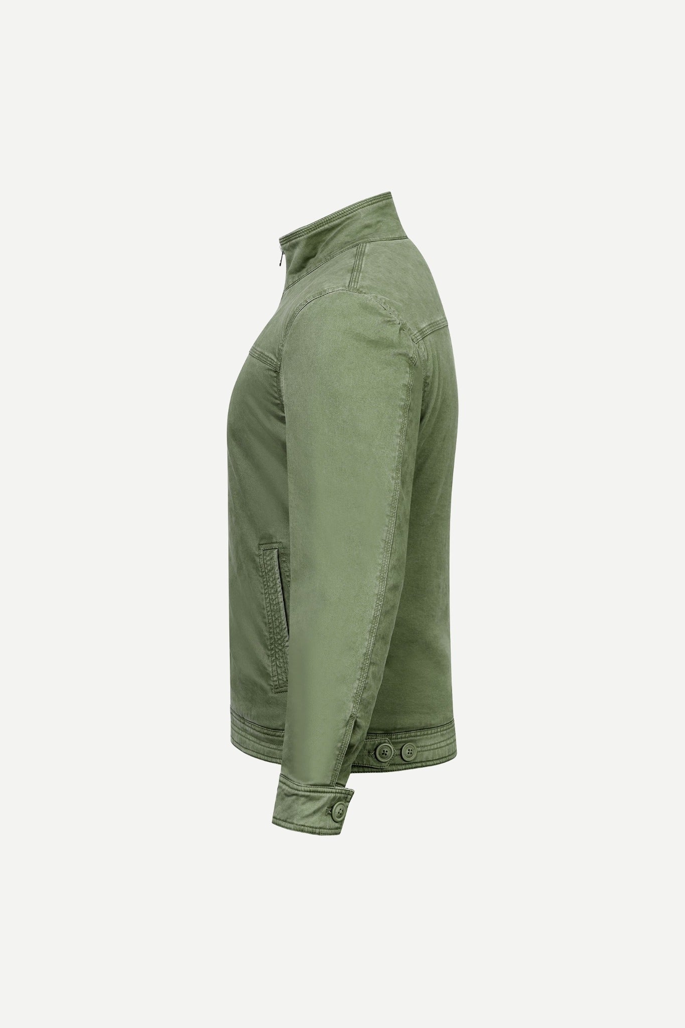 Basic Cotton Sherpa Lining Jacket