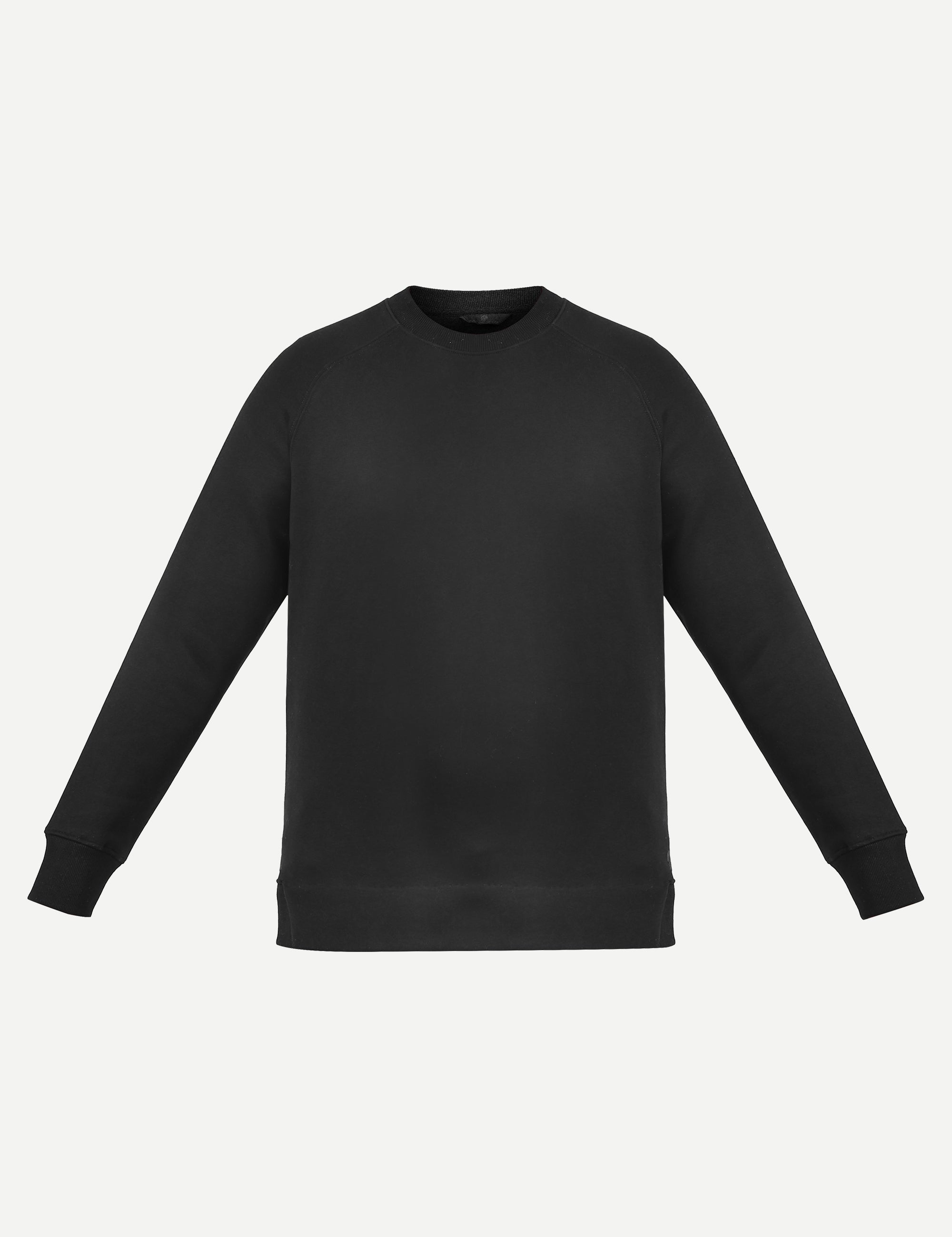 THM Crew Neck Sweatshirt Series IX in Black, front view