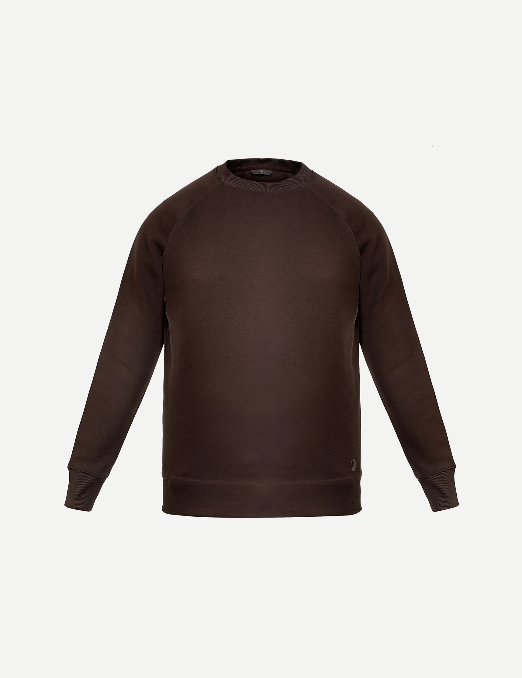 THM Crew Neck Sweatshirt Series IX in Coffee, front view