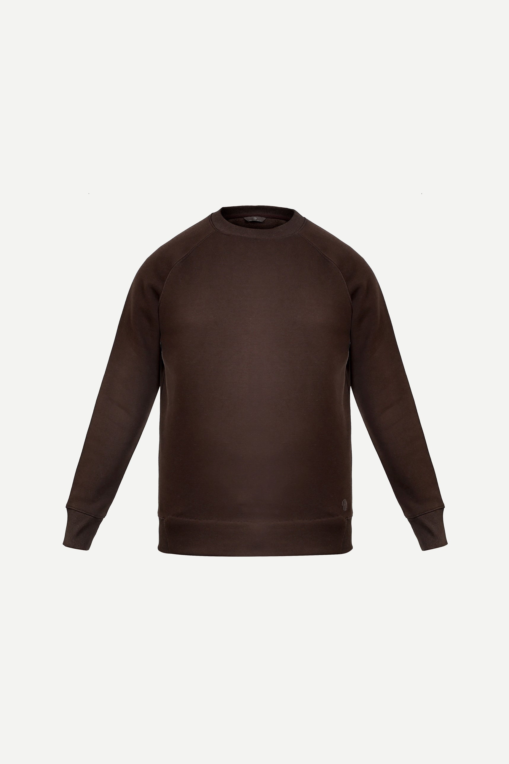 THM Crew Neck Sweatshirt Series IX in Coffee, front view